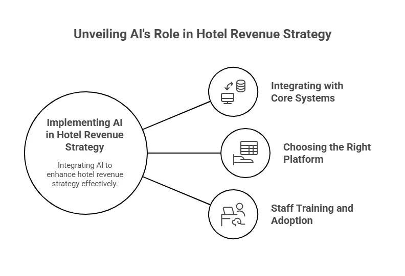 Hotel demand forecasting visualization across upcoming dates