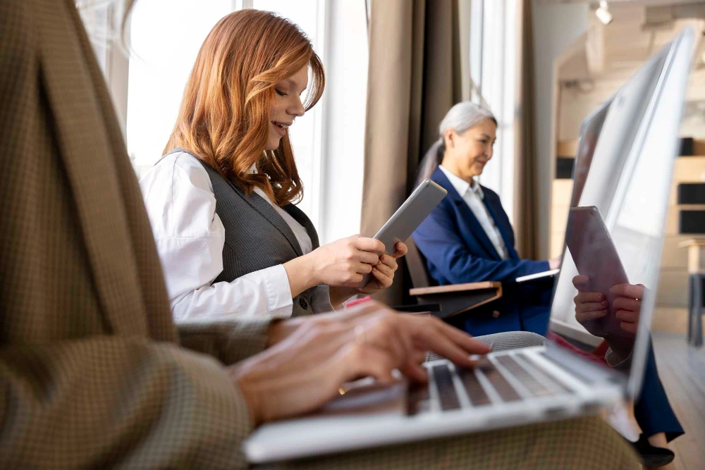 women-working-on-tablet